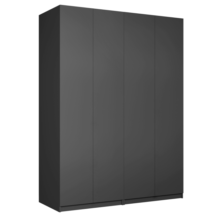 Шкафы распашные, Шкаф складной Е1 Локер ("Гармошка" с системой Push to Move/Левый)162х52.5х220 см, с двумя модулями