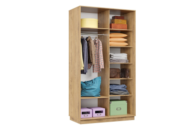 Шкаф-купе Премьер МИНИ 04 (01ЗГ;01ЗГ) фасады зеркало графит/двухдверный/Профиль чёрный муар