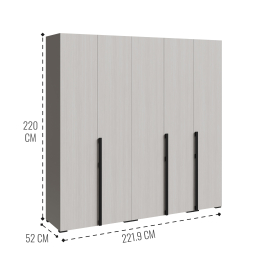 Шкаф Болонья в спальню 5-дверный