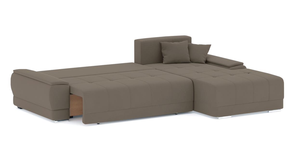 Гостиная, Диван-кровать угловой Нордвикс ПБ, велюр