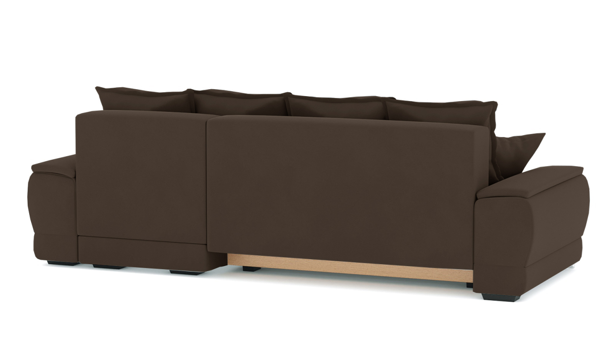 Диваны угловые в гостиную, Диван-кровать угловой Нордвикс Мини, велюр