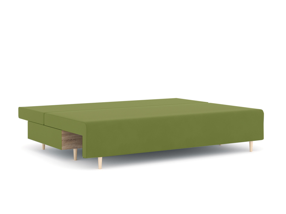 Диваны еврокнижки, Диван-кровать еврокнижка Смайл без подлокотников, велюр