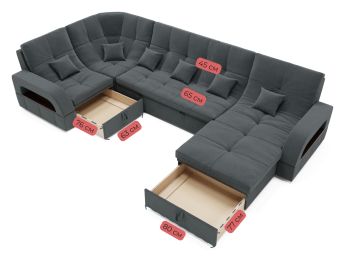 Модульный диван Майами-4,венеция,велюр