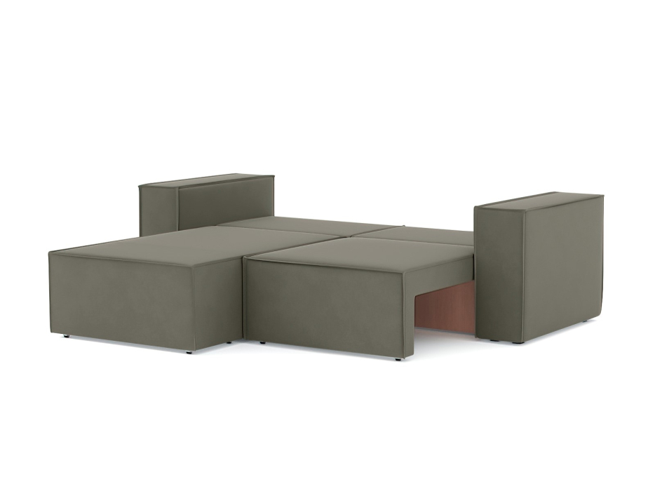 Диваны угловые в гостиную, Диван-кровать угловой Лофт, велюр