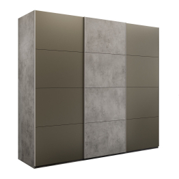 Шкаф-купе Эста 3-х дверный ДСП/Стекла хаки/Доводчик 270х66х240
