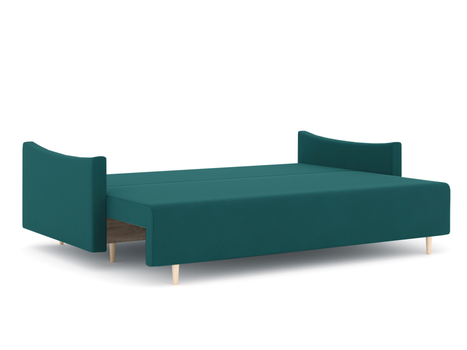 Диваны еврокнижки, Диван-кровать еврокнижка Смайл с подлокотниками, велюр