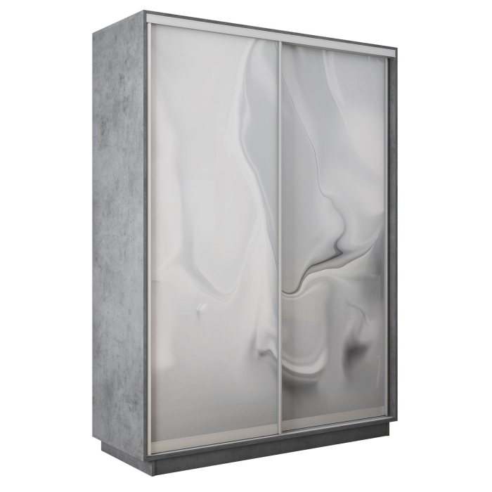 Шкафы-купе 2-х дверные, Шкаф-купе Экспресс 2-х дверный Фотопечать Шелк Стекла 160х45х240