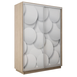 Шкаф-купе Экспресс 2-х дверный Фотопечать Шары Стекла 140х45х240