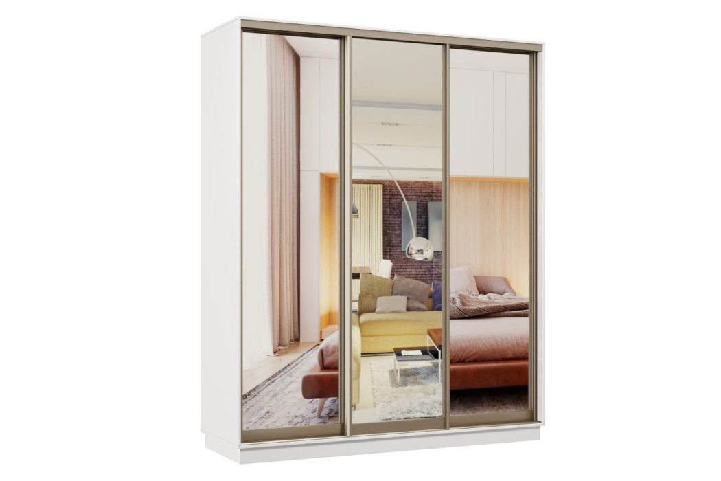 Шкафы-купе, Шкаф-купе Премьер 33 белый