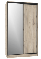 Шкафы-купе 2-х дверные, Шкаф-купе 2-дв  Домашний 1350 зеркало/лдсп  (в2295*ш1350*г595)