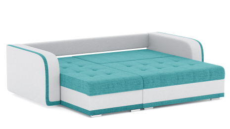 Диван-кровать угловой Генри еврокнижка, рогожка+кож.зам