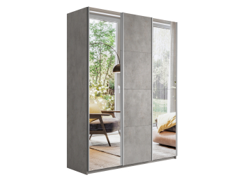 Шкаф-купе Широкий Прайм 3-х дверный Зеркала/ДСП/Доводчики 240х57х230
