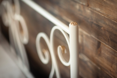 Кованая кровать Лацио 1.4 с одной спинкой