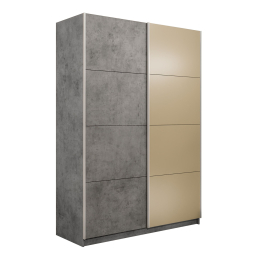 Шкаф-купе Прайм 2-х дверный ДСП/Стекло фисташка/Доводчики 160х57х230