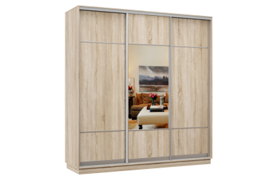 Шкаф-купе Премьер Лайт 57 (08;05;08) трехдверный