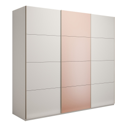 Шкаф-купе Эста 3-х дверный ДСП/Стекла пудра/Доводчик 240х66х240