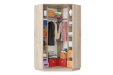 Шкаф-купе Премьер Лайт 71 угловой (08;08) двухдверный