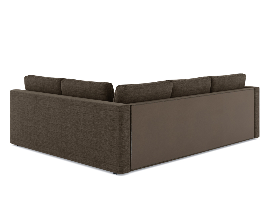 Диваны угловые в гостиную, Диван-кровать угловой Мансберг дельфин, рогожка Люкс