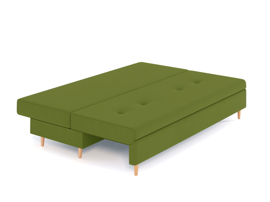 Диваны еврокнижки, Диван-кровать Белфаст без подлоктоников еврокнижка, велюр