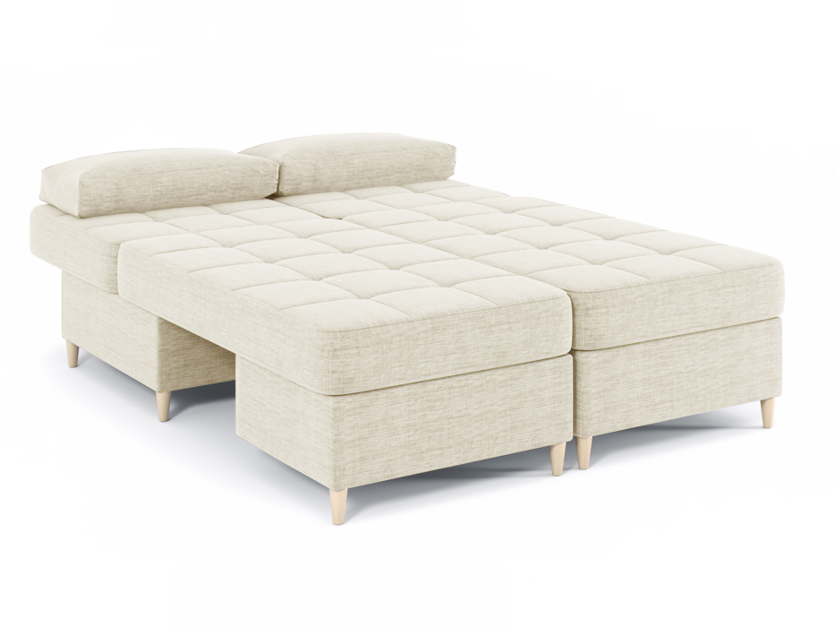 Диваны угловые в гостиную, Диван-кровать угловой Оливер 2 еврокнижка-трансформер, рогожка Люкс