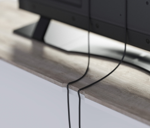 Тумба ТВ NAGOS СБ-3037 Белый Бриллиант,Дуб Риббек/Белый Бриллиант