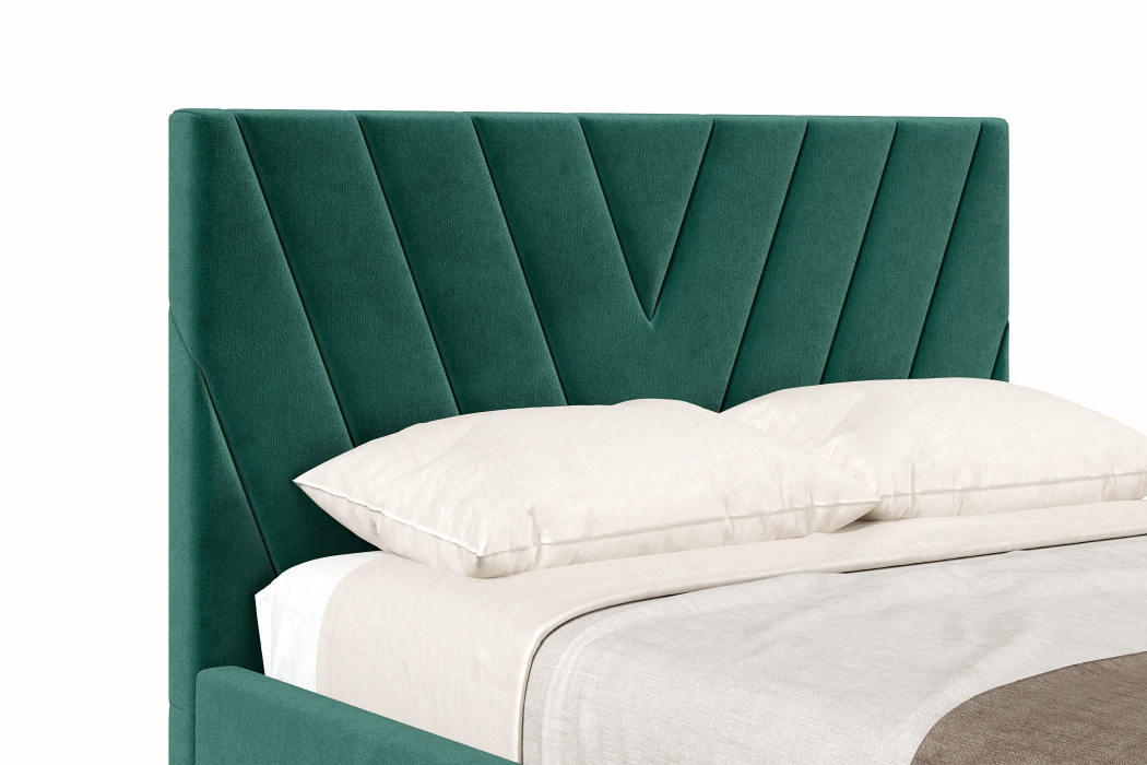 Мягкая кровать, Кровать Палермо 1200 с подъёмным механизмом, велюр