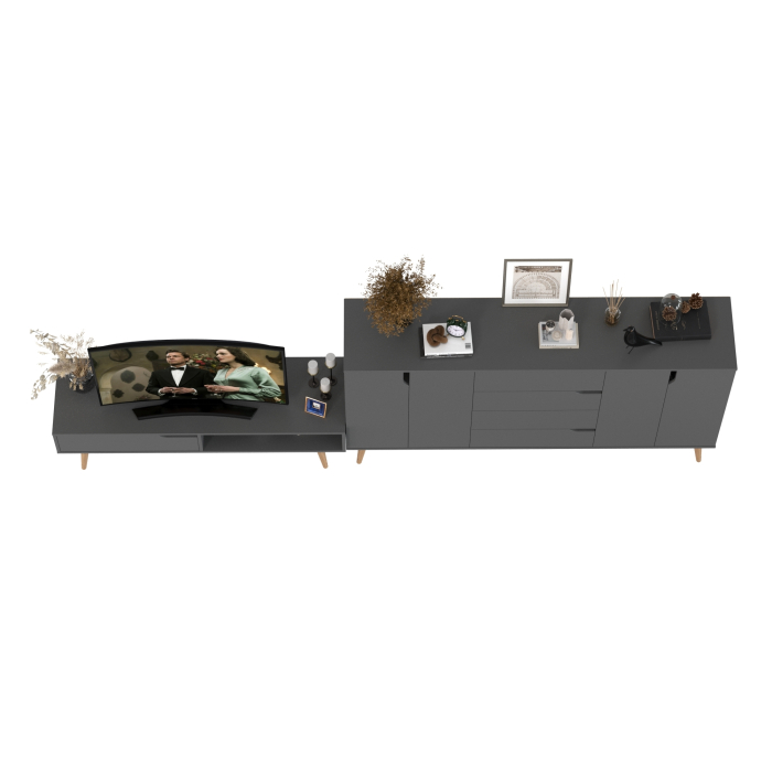 ТВ-тумбы, Набор мебели для гостиной из ТВ-тумбы и большой тумбы 6-56002