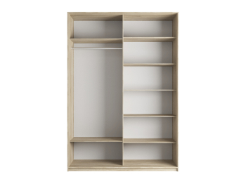 Шкаф-купе Прайм 2-х дверный Стекла пудра/Доводчики 140х57х230