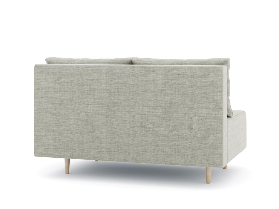 Дизайнерские диваны для гостиной, Диван прямой нераскладной Милли мини 2-х  местный без подлокотников, рогожка Люкс