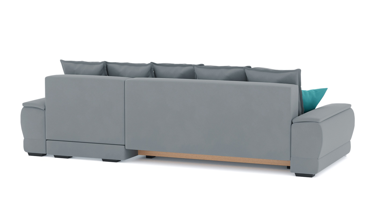 Гостиная, Диван-кровать угловой Нордвикс ПБ, велюр