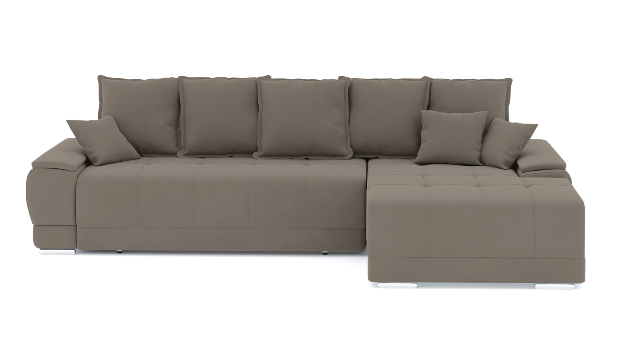 Гостиная, Диван-кровать угловой Нордвикс ПБ, велюр