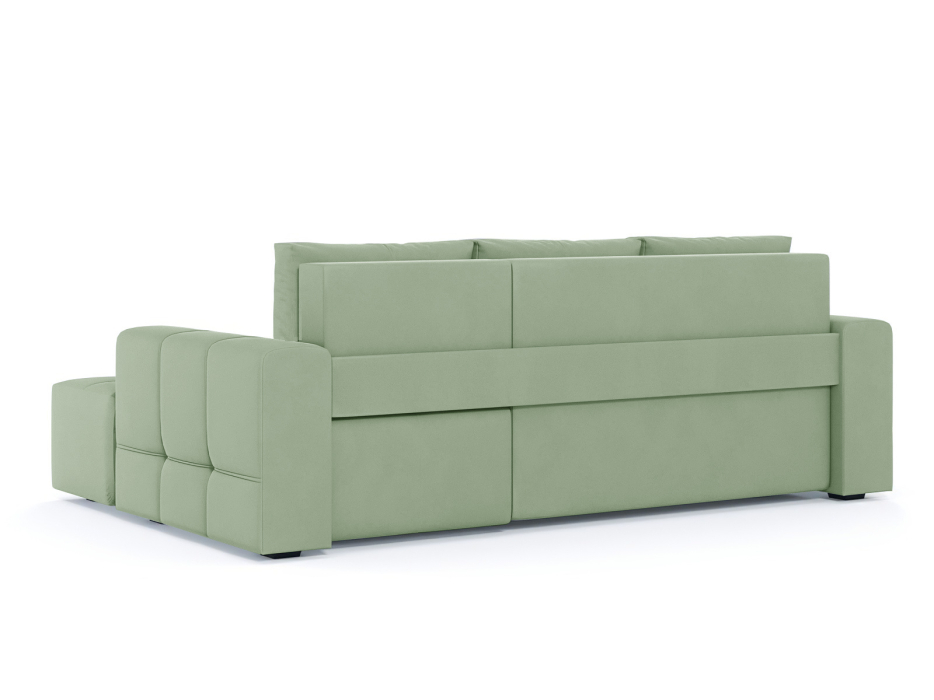 Диваны угловые в гостиную, Диван-кровать угловой Прадо, еврокнижка, велюр