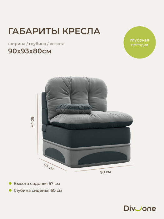 Детские диваны, Бескаркасный набор мебели Клиффорд Макси диван и кресло