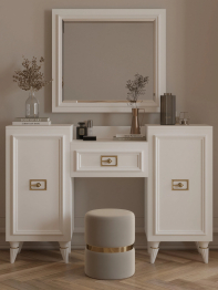 Туалетный столик Валенсия (1335х420х900) (золото)