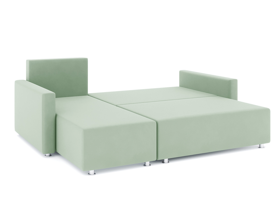 Диваны угловые в гостиную, Диван-кровать угловой Челси еврокнижка, велюр