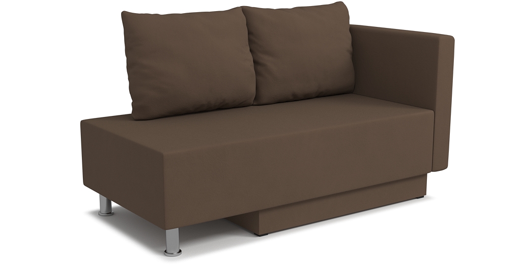 Диваны кровати со спальным местом, Кушетка Леон Lux, универсальный,  велюр