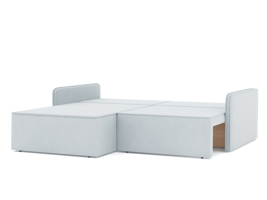 Диваны угловые в гостиную, Диван-кровать угловой еврокнижка Блюм, велюр