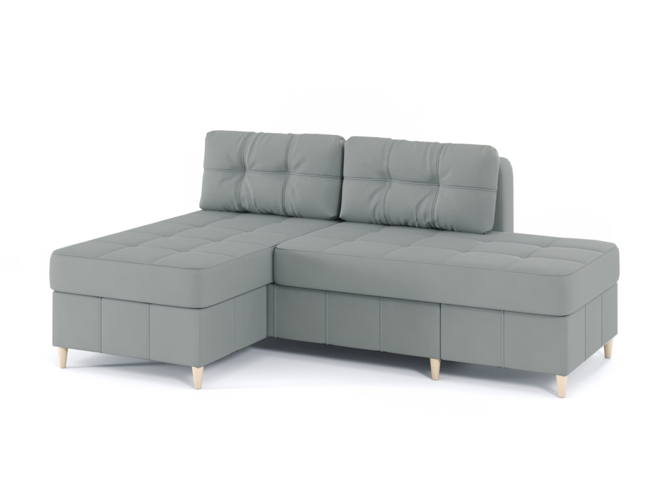 Диваны угловые в гостиную, Диван-кровать угловой Оливер Люкс 2 еврокнижка-трансформер, велюр