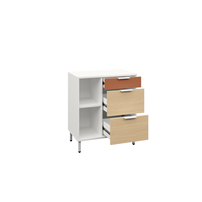 Детские тумбы, Тумба Марвэл 16.160, белый, плэйн, безмолвная пустыня