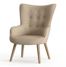 Кресло дизайнерское Шелли, рогожка