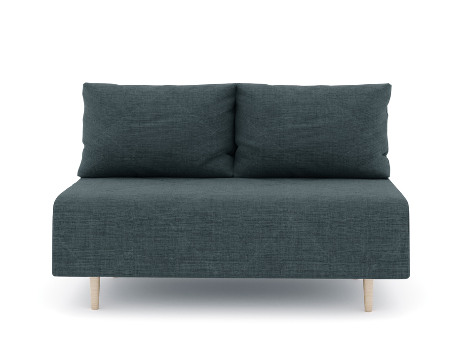 Дизайнерские диваны для гостиной, Диван прямой нераскладной Милли мини 2-х  местный без подлокотников, рогожка Люкс