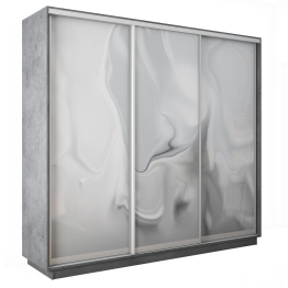 Шкаф-купе Экспресс 3-х дверный Фотопечать Шелк Стекла 240х45х220