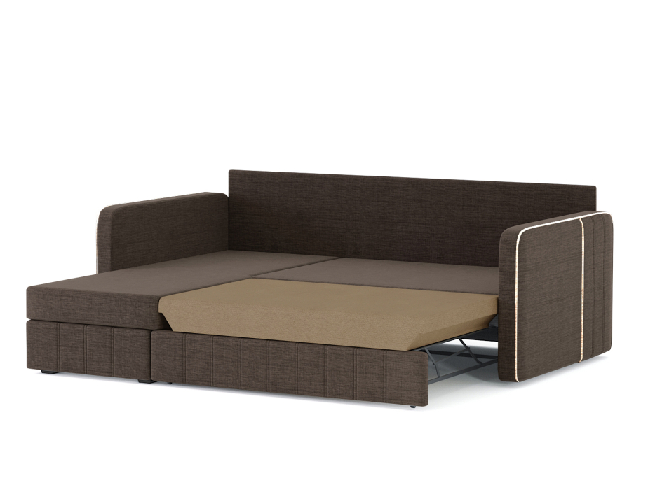 Диваны угловые в гостиную, Диван-кровать угловой Cлим дельфин, рогожка