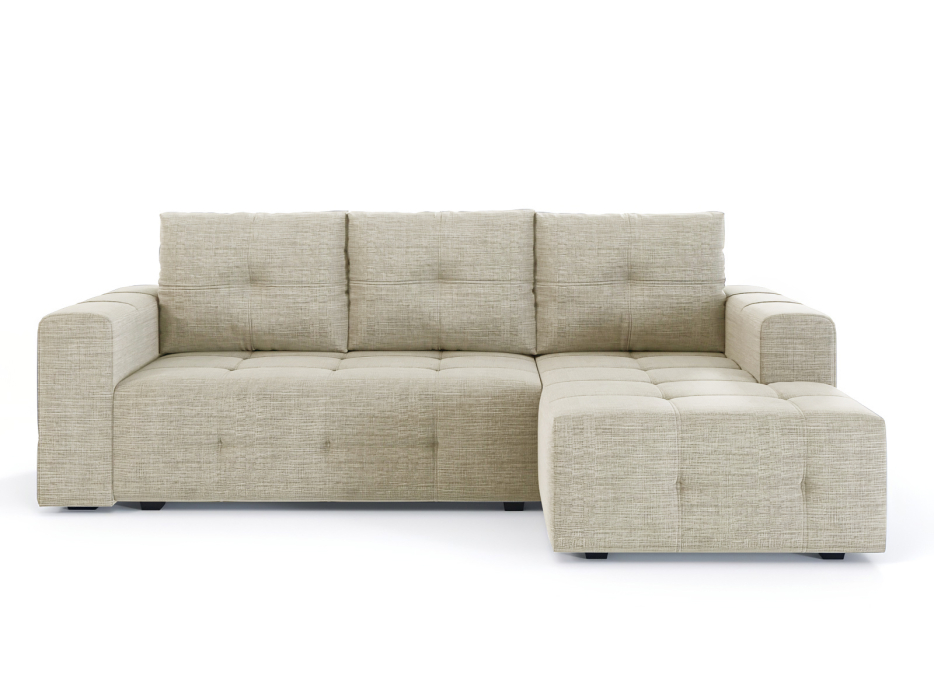 Диваны угловые в гостиную, Диван-кровать угловой Прадо, еврокнижка, рогожка Люкс