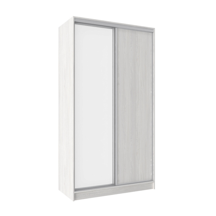 Шкафы-купе 2-х дверные, Шкаф-купе 2-дв  Домашний 1200 зеркало/лдсп  (в2295*ш1232*г595)
