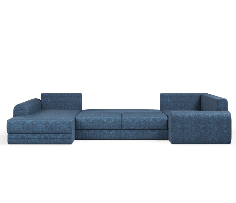 Диваны угловые в гостиную, Угловой диван Модерно П-образный, рогожка