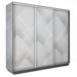 Шкаф-купе Экспресс 3-х дверный Фотопечать Квадрат Стекла 180х45х240