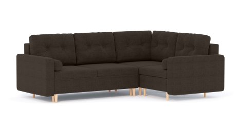 Диван-кровать угловой еврокнижка-пантограф Белфаст модульный, рогожка