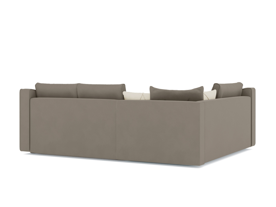 Диваны угловые в гостиную, Диван-кровать угловой Френсис дельфин, велюр