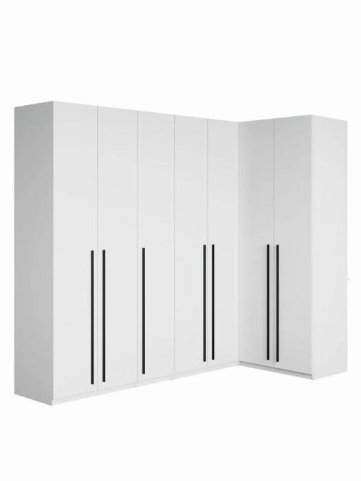 Угловые шкафы, Угловой шкаф для одежды распашной с ящиками, София, 2200х2500х1300мм